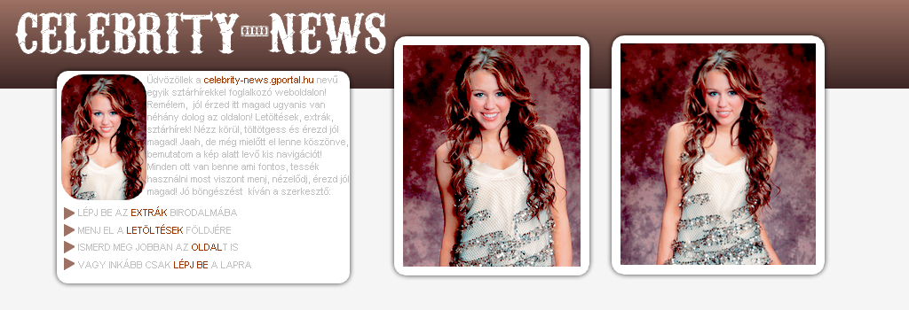 CELEBRITY-NEWS  sztrpletykk, ikonok s zeneletlts | 1024X768, MOZILLA FIREFOX!!